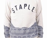 Staple Mens Cream Skylight Knitt 100% Cotton Crewneck Sweater NWT - $83.68