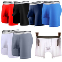 Men&#39;s ice silk underwear boxer shorts sports breathable convex bag shorts - £4.34 GBP+