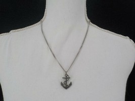 Vintage Sarah Coventry Chain & Boat Anchor Necklace Womens Fashion Jewelry Used - $19.99