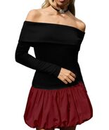 GEMEIQ Women's Sexy Off Shoulder Long Sleeve Party Mini Dress Wine Red S... - $290.25 MXN GEMEIQ Women's Sexy Off Shoulder Long Sleeve Party Mini Dress Wine Red S... - $290.25 MXN