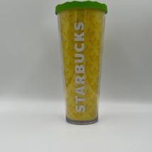 2016 Starbucks Acrylic Pineapple Cold-Cup 24 oz Tumbler Yellow Green - $14.99