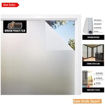 GORILLA GUARD Frosted Window Privacy Film 17.5x78.7 - UV Protection &amp; Cu... - $26.68