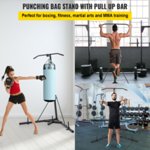 2 in 1 Heavy Bag Stand, Adjustable Foldable Punching Bag Stand, 132 lbs Capacity - £109.03 GBP