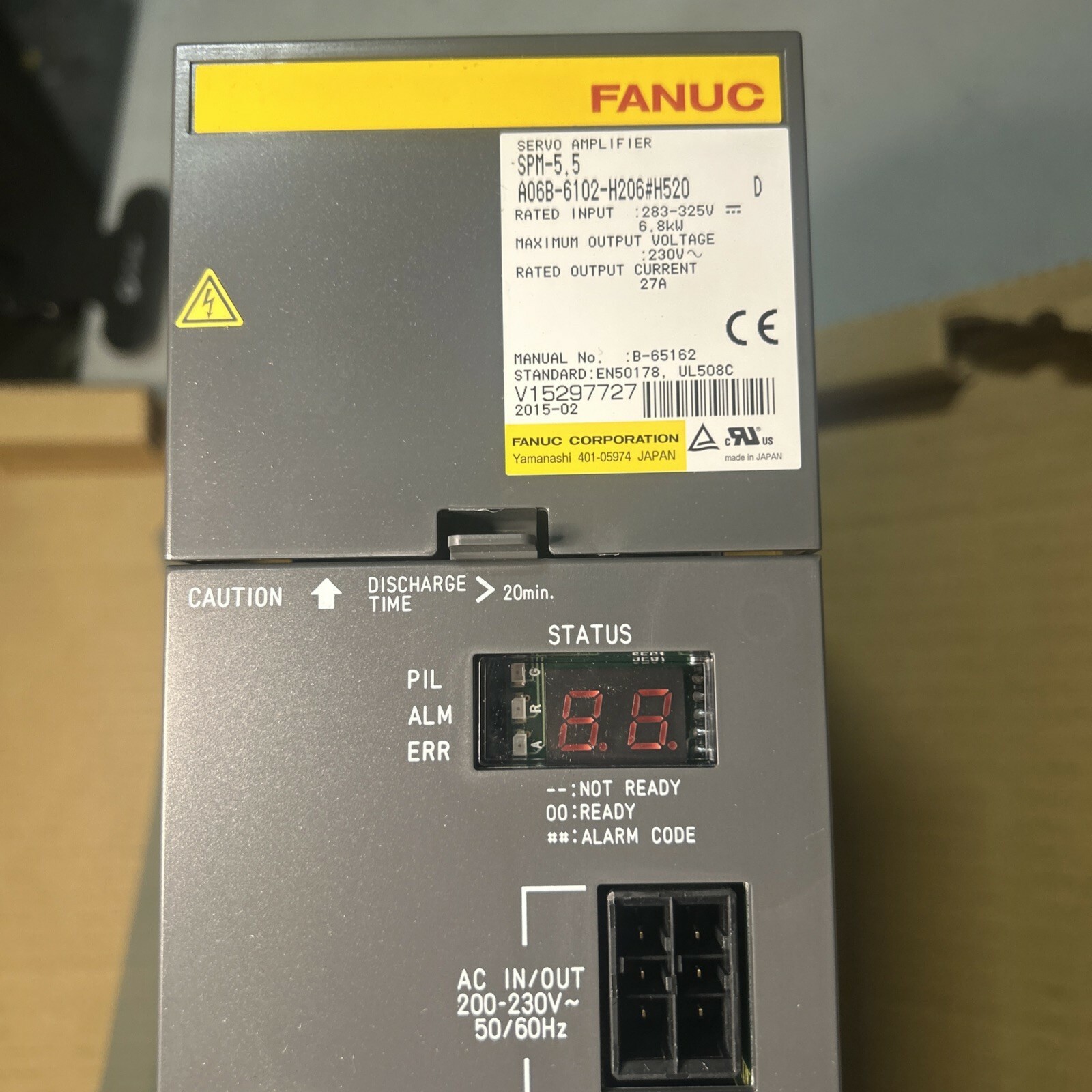 FANUC A06B-6102-H206#H520 SPINDLE - $2,298.00