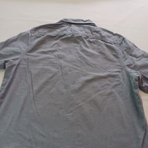 George Button-Down Collar Men's Blue Cotton Shirt Short Sleeve Size L (42-44) image 8