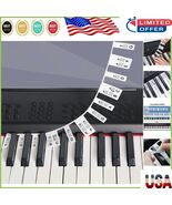Durable Reusable Piano Note Labels - 61-Key Silicone Stickers for Easy L... - $350.61 MXN