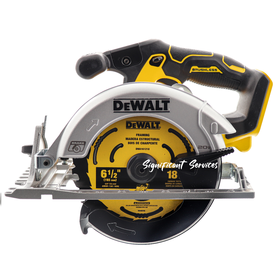 DEWALT 20V MAX Li-on 6-1/2&quot; Brushless Cordless Circular Saw Bare Tool 18... - $129.99