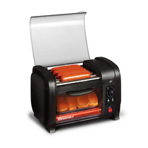 Elite Cuisine Hot Dog Roller and Toaster Oven, Black - £48.07 GBP