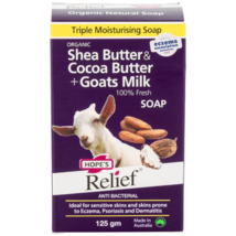Hope’s Relief Shea Butter &amp; Cocoa Butter + Goats Milk Soap 125g - £54.53 GBP