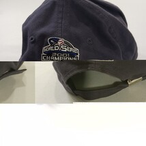 Vtg New Era 2001 World Series Champions Mens Gray Hat Cap Back Strap With Buckle image 11