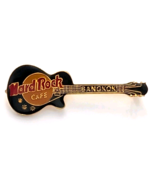 Hard Rock Cafe Bangkok Guitar Pin Black Gold Electric Rock Music Theme T... - $17.64 CAD