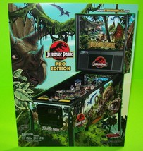 Jurassic Park Pinball FLYER Original Game Ready To Frame Dinosaur Artwor... - $25.18