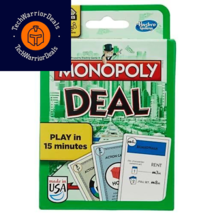Monopoly Hasbro Gaming Deal Card Game, 5 1/2&quot; H, White, Multi-colo  - £15.65 GBP
