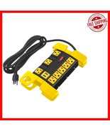 Black Industrial Power Strip with 8 Outlets, USB &amp; 2700 Joules Protectio... - $79.87 CAD
