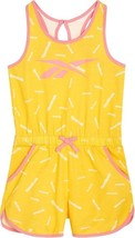 Reebok Girls Sunny Romper Lime Light Yellow ( 5 ) - £15.59 GBP