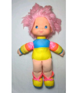 Rainbow Brite  Baby Brite Hallmark Vintage 1983 Plush Vinyl Doll Pink Hair - $14.84