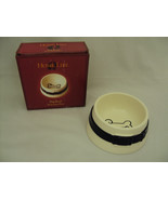 Dog Bowl, Ceramic Feeding Bowl,  6&quot; Ceramic Bowl with Dog Bone Detail Fr... - $11.71