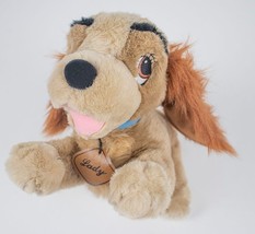 Walt Disney Store Lady &amp; The Tramp Dog Puppy Plush Stuffed Animal 13&quot; Toy - $12.66