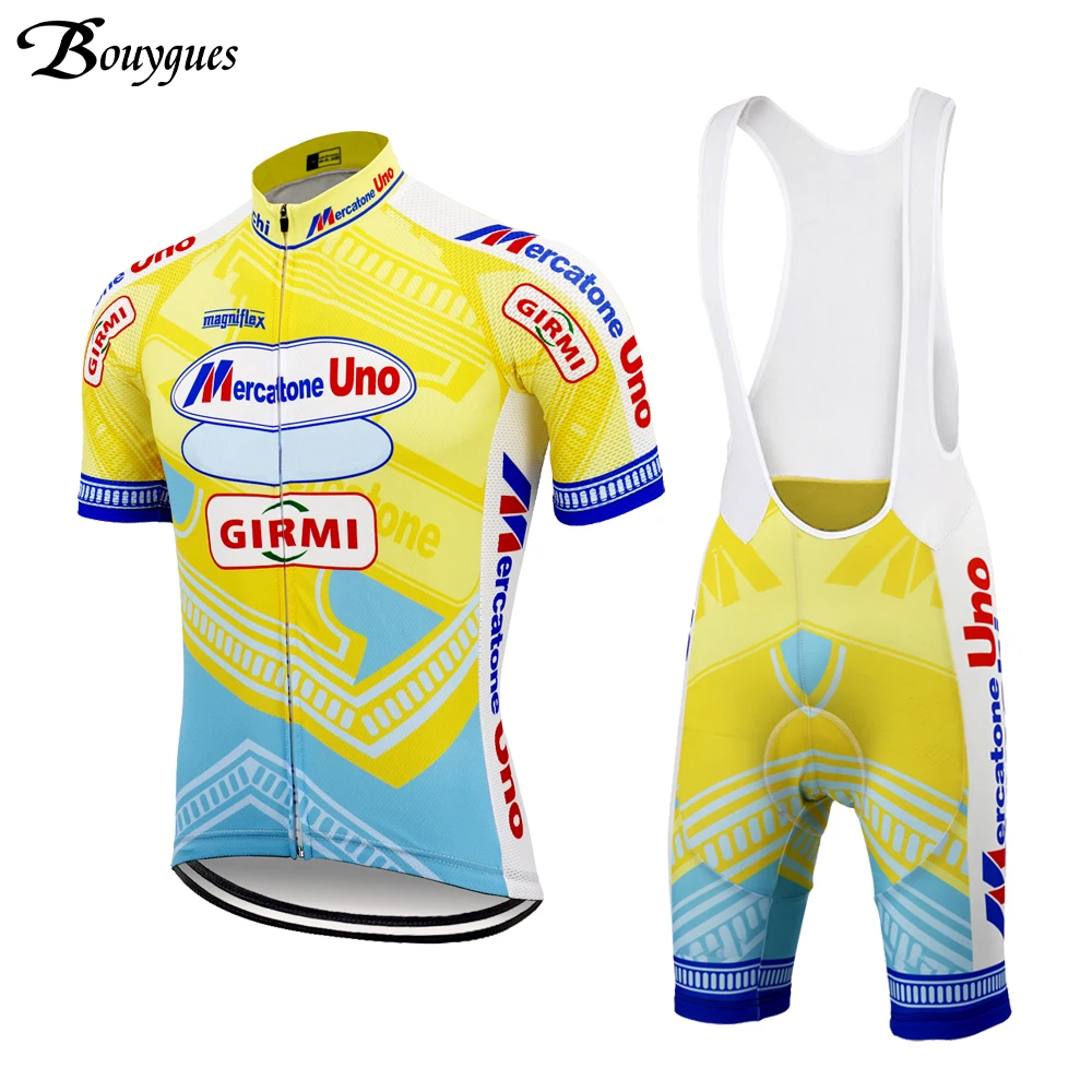 Sporting New Summer Retro cycling  set yellow ropa ciclismo hombre Top quality c - £65.57 GBP