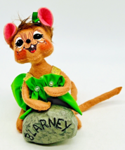 Annalee Girl Mouse Blarney Stone Irish 6 inch 2009 Open Eyes Mouth - $18.69