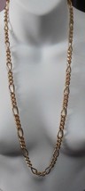 Signed Erwin Pearl Gold Plated Heavy Chain Necklace - £27.18 GBP