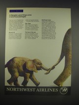 1990 Northwest Airlines Ad - In Bangkok, good things come in enormous packages - £14.55 GBP