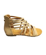 Journee Collection Strappy Sandals Womens Size 8.5 Tan Manmade Open Toe ... - $32.50