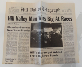 Rare Hill Valley Telegraph Full Newspaper Back To The Future Biff Tannen Wins Bi - £39.81 GBP