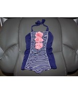 Janie and Jack Retro Striped Swimsuit Navy Halter Riviera Chic Size 12/1... - €35,69 EUR