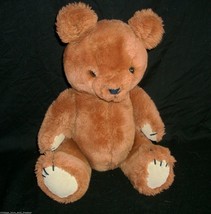 14" Vintage Dakin Brown Tan Teddy Bear Stuffed Animal Plush Toy 1981 Jointed - $23.75