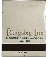 Kingsley Inn, Bloomfield Hills, Michigan, Match Book Matches Matchbox - £7.81 GBP