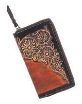 Wristlet Western Wallet Clutch Credit Card Holder for Women Tan 27FK - $49.49+