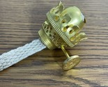 Vintage Kerosene oil lamp burner  And Wick B&amp;P Solid Brass  Acorn 5/8” T... - $7.83