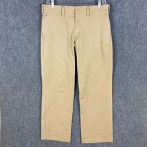 Eddie Bauer Chino Pants Men&#39;s 36x32 100% Cotton Beige Adults Outdoors - $365.38 MXN
