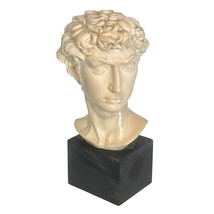 Vintage Michelangelo&#39;s Head of David Sculpture by A Santini Italy Signed 13&quot; - £104.63 GBP