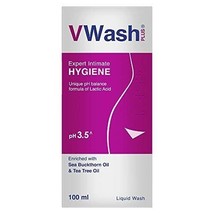 VWash Plus Expert Intimate Hygiene, 100ml, Hygiene Wash for Women, Vagin... - £3.12 GBP