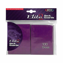 BCW Deck Protectors Standard Elite2 (100) - Glossy Mulberry - £22.52 GBP