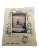 Mosey N Me Cross Stitch Pattern Packing for the Trip Santa Gift Bag Christmas - $6.99