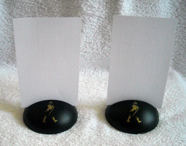 2 Johnnie Walker Scotch Whisky Metal Menu Holders - £19.74 GBP