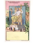 Victorian Trade Card &quot;7 Wonders&quot; Statue of Jupiter Olympus 1881 J.H. Buf... - £7.08 GBP