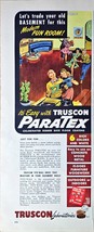 Truscon Paratex Chlorinated Rubber Base Floor Coating 1947 vintage print ad - $179.29 MXN