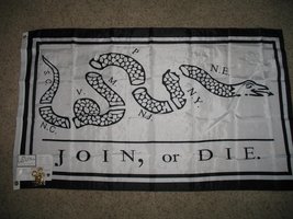 3x5 Benjamin Franklin Join or Die Flag Heavy Duty Indoor Outdoor 210D Nylon PREM - $28.88