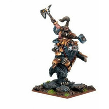 Kings of War Dwarf Berserker Lord on Brock Miniature - £38.38 GBP