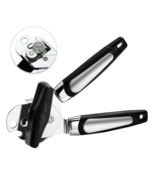 ReaNea Stainless Steel Black Handle Manual Can &amp; Bottle Opener - £10.11 GBP