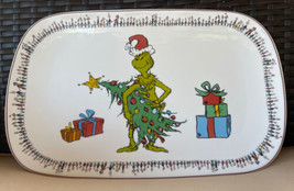 Williams-Sonoma Grinch Whoville Ceramic Serving Platter Tray Plate 14” NIB - £625.47 GBP