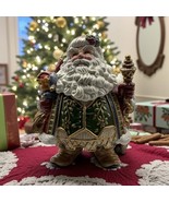 Vtg Fitz And Floyd Jolly Ole St. Nick 1999 Cookie Jar Original Box Nvr Used - $104.13 CAD