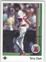 Terry Clark Auto - Signed Autograph 1989 Upper Deck #234 ROOKIE RC - Angels - £1.55 GBP
