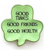 Irish Shamrock Celtic Stoneware Jewelry Trinket Tray Tea Bag Holder Catc... - $25.66 CAD