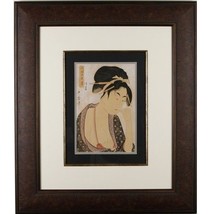 Kitagawa Utamaro &quot;Moatside Prostitute&quot; Woodblock Print Frame: 35&quot; x 30&quot; - £2,956.93 GBP