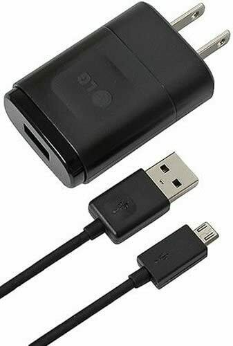 LG MCS-01WT Travel Charger with Micro USB Data Cable - Black - $7.76